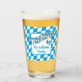 Heart Bayern Bavarian Flagga Oktoberfest Färg Glaskopp