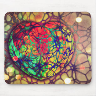 Heart Beat Art Mosaic Mouse Pad Musmatta