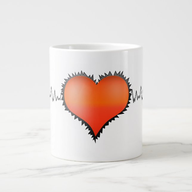 Heart Beat Jumbo Mugg (Framsidan)