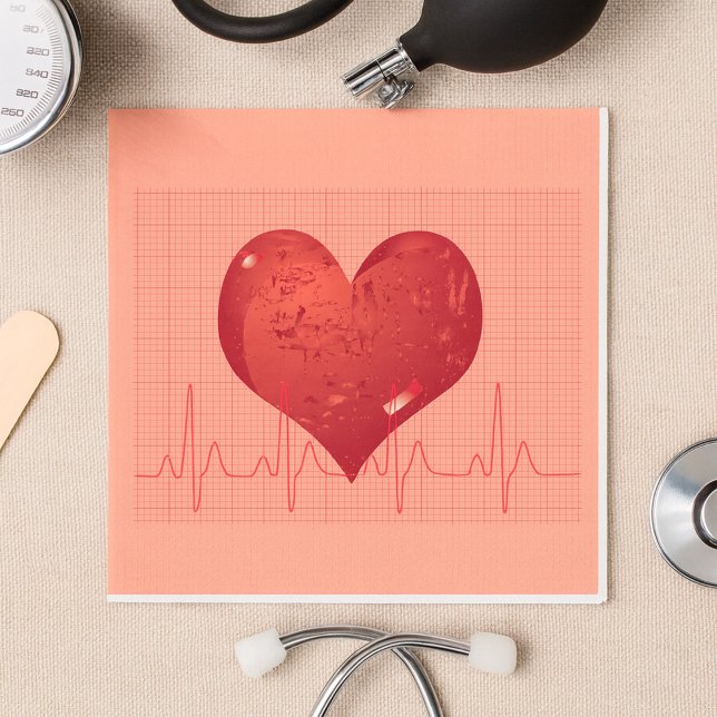 Heart Beat Pappersservett (Skapare uppladdad)