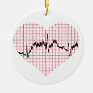 Heart Beat VII Julgransprydnad Keramik
