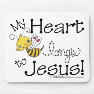 Heart Bee Långer till Jesus Musmatta