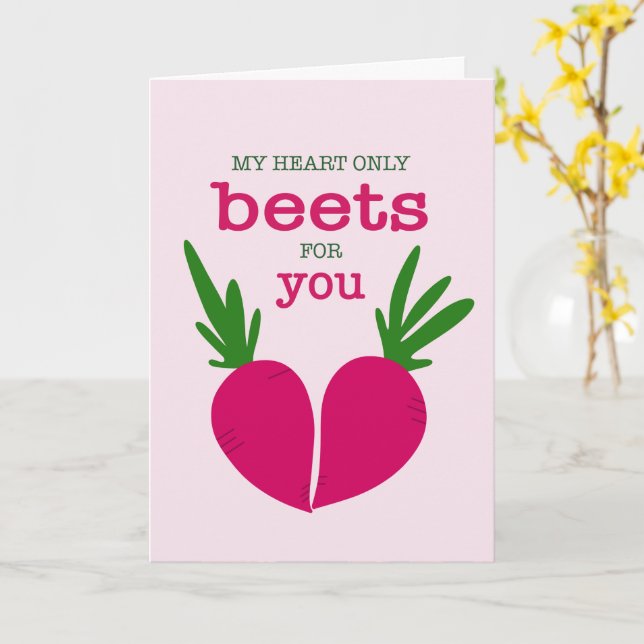 Heart Beets-jubileumskort Kort (Gul blomma)