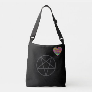 Heart - Black - Emo - Tote Axelväska