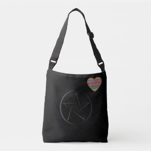 Heart - Black - Emo - Tote Axelväska