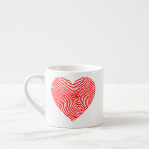 Heart bläck espressomugg