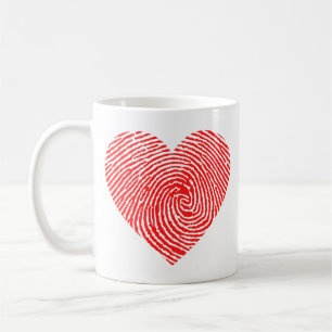 Heart bläck kaffe mugg