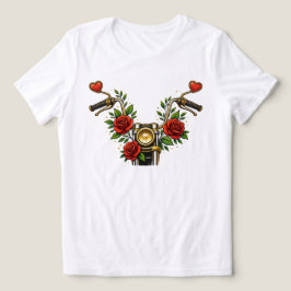 Heart Bloom Rider Dam Tröja med Blommotiv Motorcyk
