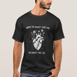 heart bloom t shirt