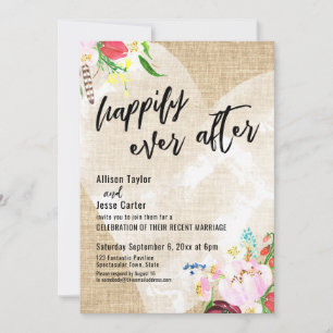 Heart Boho Flowers brinner lyckligtvis allt efter Inbjudningar