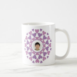 Heart Border Customizable Kaffemugg