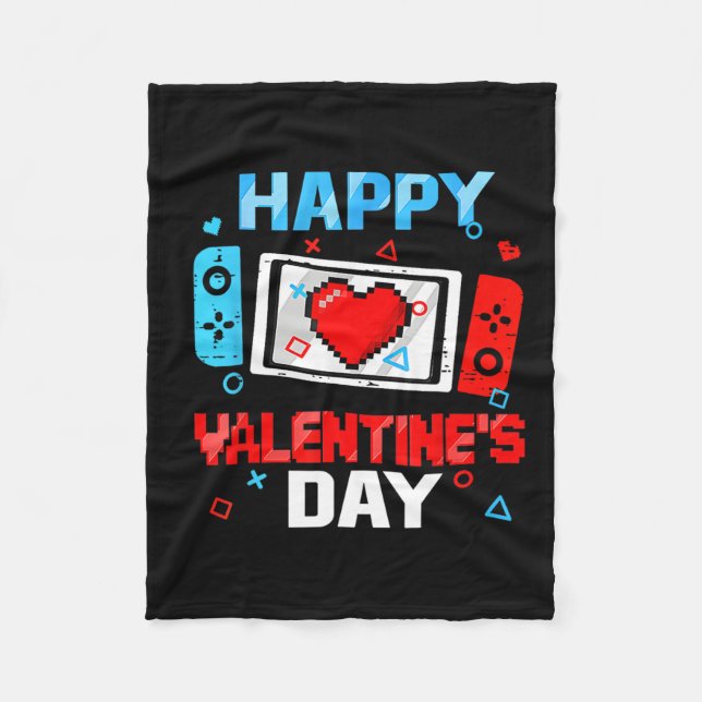 Heart Boy Tod från valentines day Video Game Contr Fleecefilt (Framsidan)
