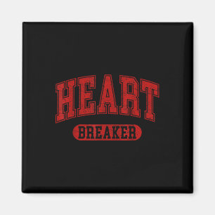 Heart Breaker Funny Alla hjärtans dag Retro Manar Magnet