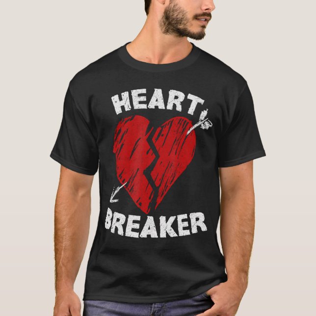 Heart Breaker Valentines day Gift Idea T Shirt (Framsida)