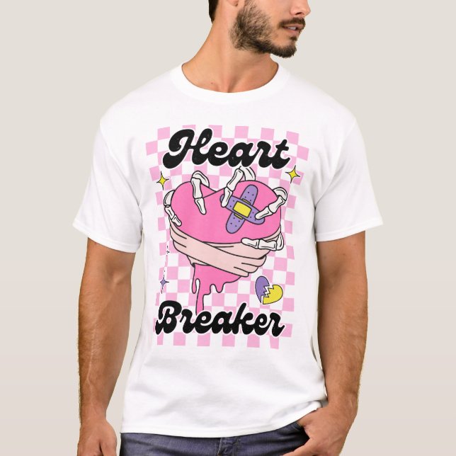 Heart Breaker Valentines day T Shirt (Framsida)