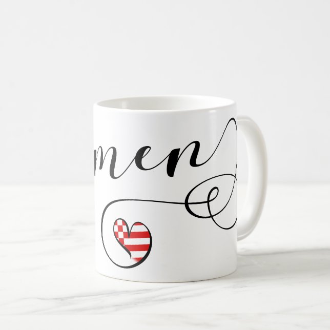 Heart Bremen Mugg, Tyskland Kaffemugg (Framsida höger)