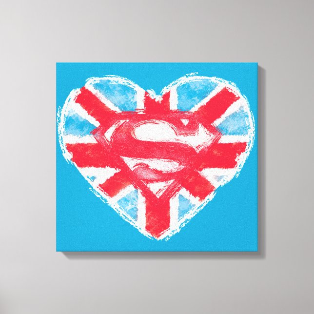 Heart British S-Shield Canvastryck (Framsida)