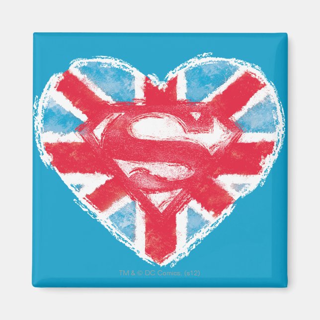 Heart British S-Shield Magnet (Framsidan)