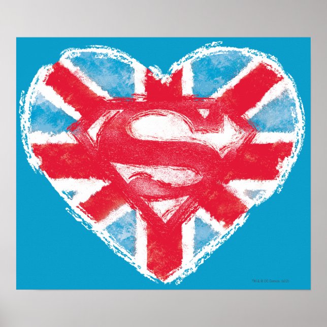 Heart British S-Shield Poster (Framsidan)