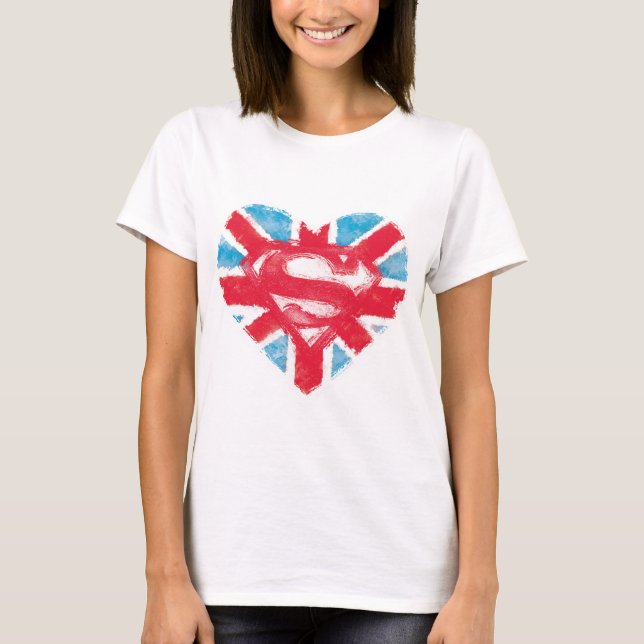 Heart British S-Shield T-shirt (Framsida)