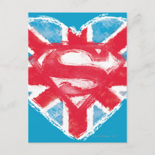 Heart British S-Shield Vykort