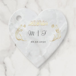 Heart Bröllop Sticker Bismillah Guld Design Gåvor Etiketter