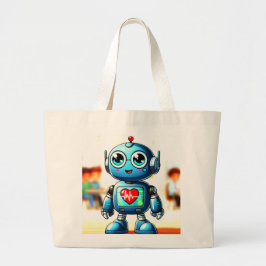 Heart Buddy Tote Bag Jumbo Tygkasse