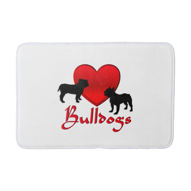 Heart Bulldog Badrumsmatta (Framsidan)