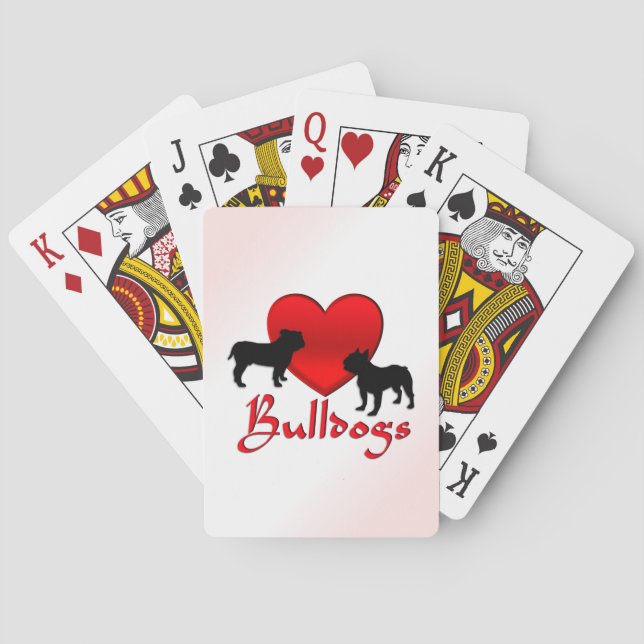 Heart Bulldog Casinokort (Baksidan)