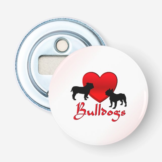 Heart Bulldog Flasköppnare (Framsidan)