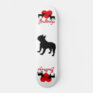 Heart Bulldog Mini Skateboard Bräda 18,5 Cm