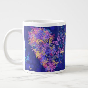 Heart Butterflies Coffee Mugg Jumbo Mugg