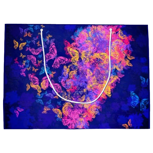 Heart Butterflies Gift Bag (Baksidan)
