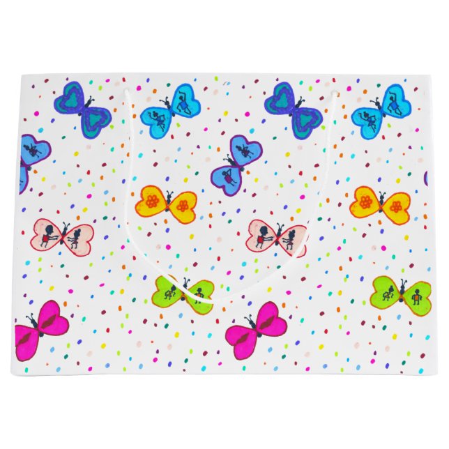 Heart Butterflies Gift Bag (Framsidan)