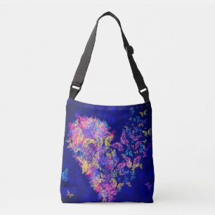 Heart Butterfly Crossbody Bags Axelväska
