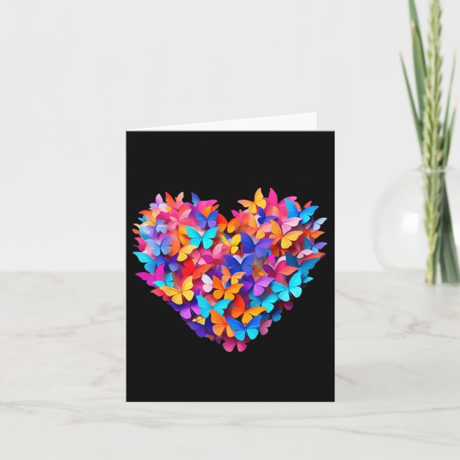Heart Butterfly_ Mode Med En Magisk Touch  Kort (Framsida)