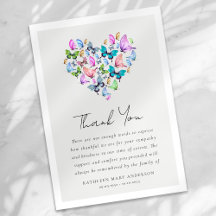 Heart Butterfly Sympathy Funeral