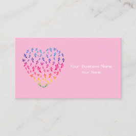 Heart Butterfly Visitkort