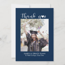 Heart Calligraphy Script Studenten Tack Kort