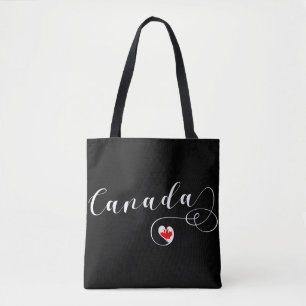 Heart Canada Matkasse, Canadian Flagga Tygkasse