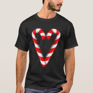 Heart Candy cane Merry och Bright Candy Costume Ch T Shirt