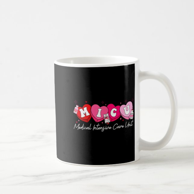 Heart Candy Micu Nurse Valentine's Day Medical Cri Kaffemugg (Höger)