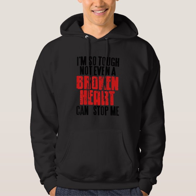Heart Cardiac Pacemaker Quote for Coronary Bypass  Hoodie (Framsida)