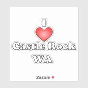 Heart Castle Sten WA Klistermärken