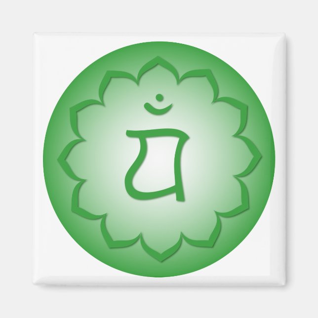 Heart Chakra - Anahata Magnet (Framsidan)