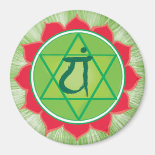 Heart Chakra Anahata runda magnet