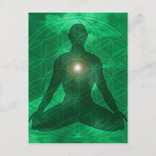 Heart Chakra Anahata Vykort