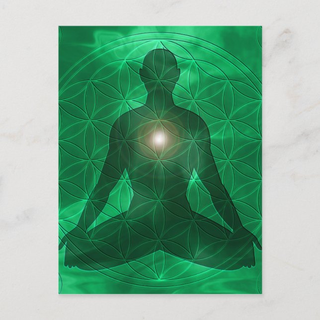 Heart Chakra Anahata Vykort (Framsida)