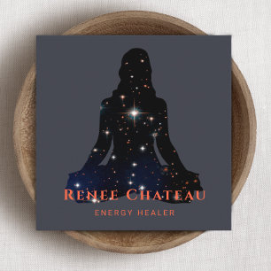 Heart Chakra, Energy Healer Fyrkantigt Visitkort