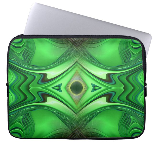 Heart Chakra Energy Repetera Mönster Laptop Fodral (Framsidan)